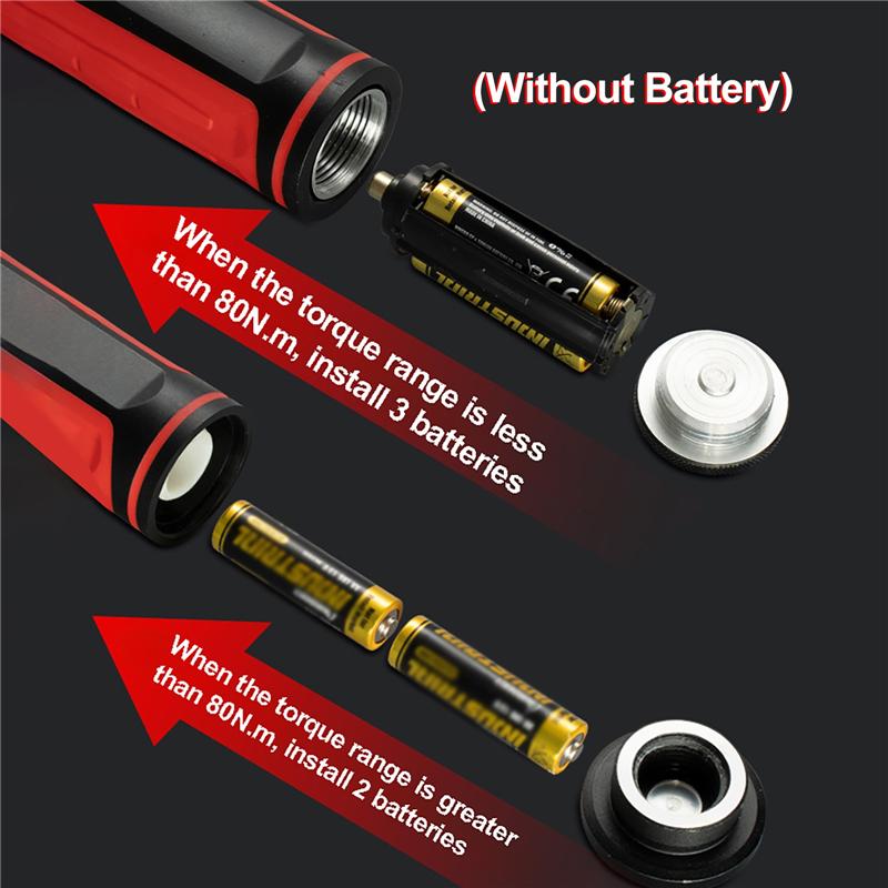 Battery Powered Digital Torque Wrench High-Precision Triple Alarm Torque Wrench for Bike Motorcycles Automotive Wrench Tool