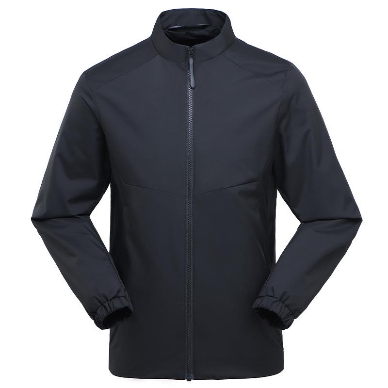 Custom Logo Stand Collar Business Windbreaker Jacket - Spring/Autumn Embroidered Team Uniform