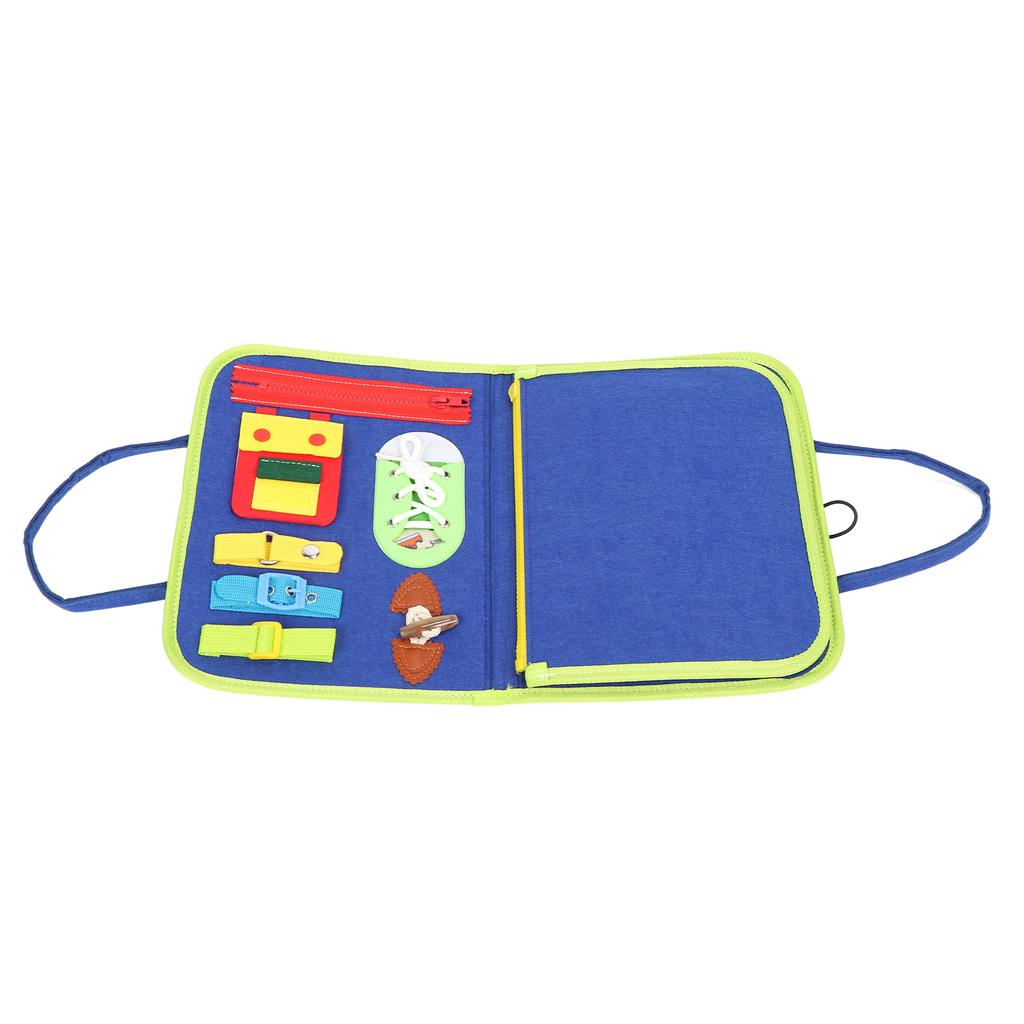 Elderly Fidget Blanket Anxiety Relief Keep Busy Page Turnable Dementia Fidget Pad for Alzheimer