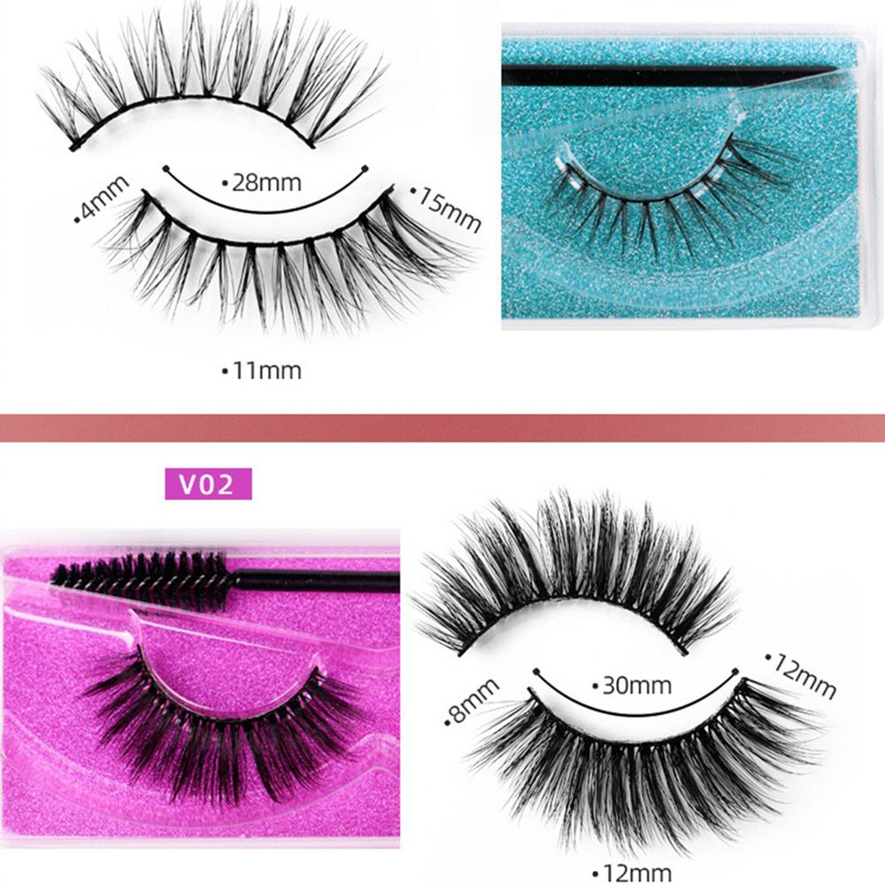 1 Pair 3D Mink Eyelashes Make Up False Cils Hand Made Fake Eyelashes Wholesale Thick Eyelashes Extension