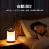 BOLITE Nursing Light Bedside Lamp Type-C Rechargeable High Capacity 1500mAh (Wood Grain Finish)