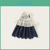Girl Summer Dress Set With Lace Cotton Fabric For Toddler Girls 3 To 8 Years
