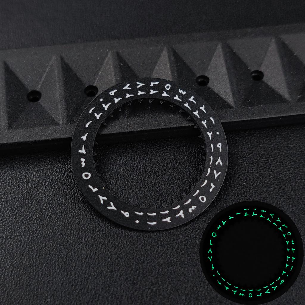 Green/Blue Luminous Arabic Datewheel for NH34 NH35 Movement Mod Lumi Disc Parts Black/White Arabic 3H Date-Wheel Suit for NH35A