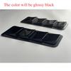 3pcs Both Side Middle Glossy Black Air Flow Vent Covers Universal Car Styling