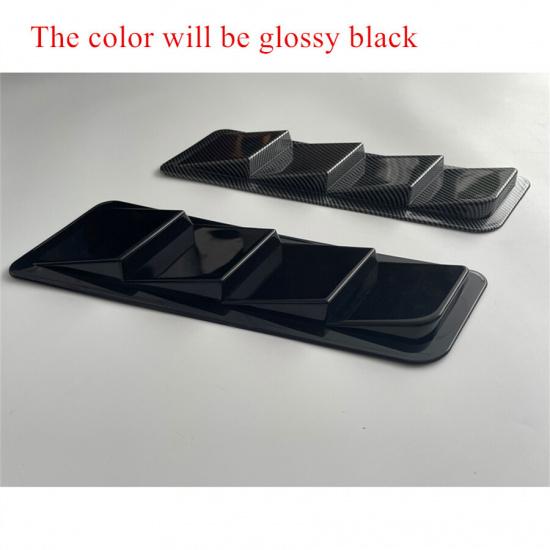 3pcs Both Side Middle Glossy Black Air Flow Vent Covers Universal Car Styling