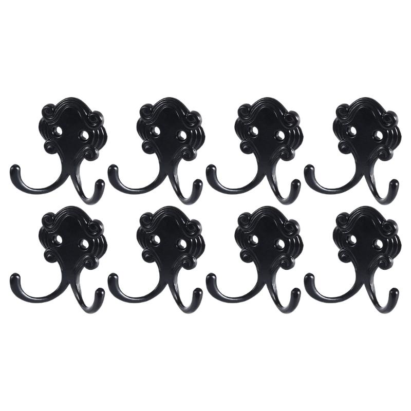 Multipurpose 8Pcs Coat Hook Bedroom Organizing for Kitchen Wardrobe Bathroom X3UC