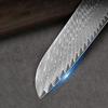 3-Piece Stainless Steel Kitchen Knives Set Japanese Professional Chef Knife with Blue Resin Handle Cooking Knife, Elegant Box