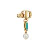 Dior Metal, Resin Pearl Earrings Women's Gold E3297WOMLQ_D52V