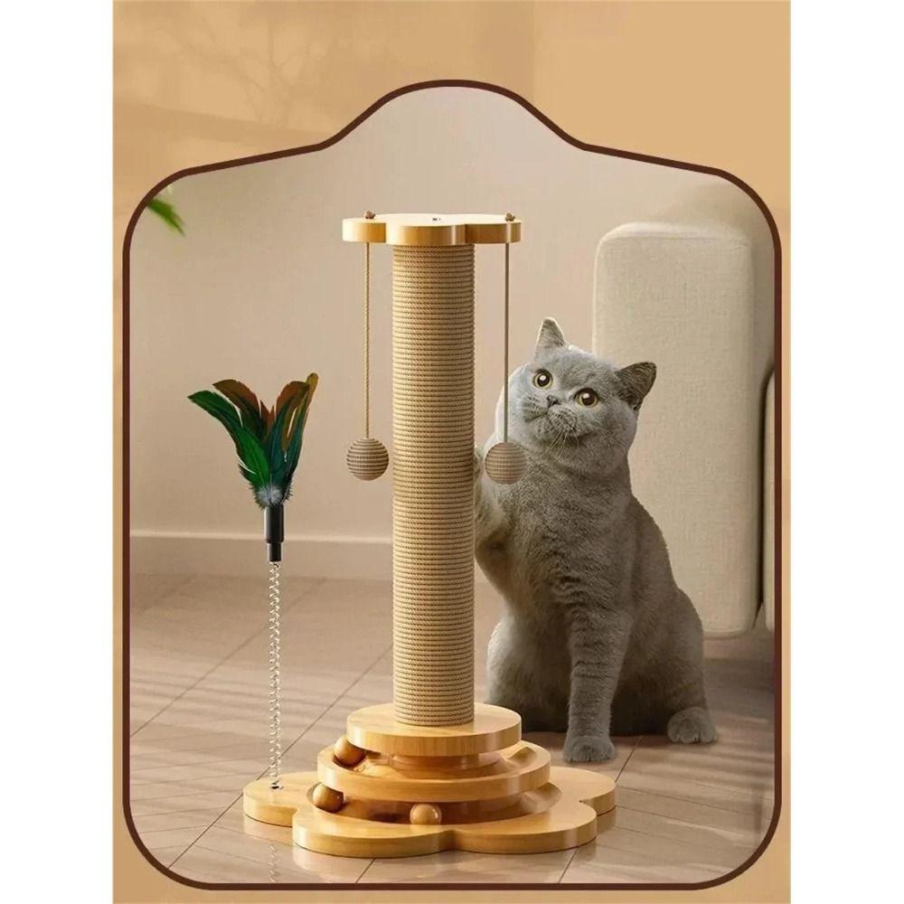 Sisal Scratching Board Cat Scratcher Cat Supplies Cat Turntable New Funny Cat Stick