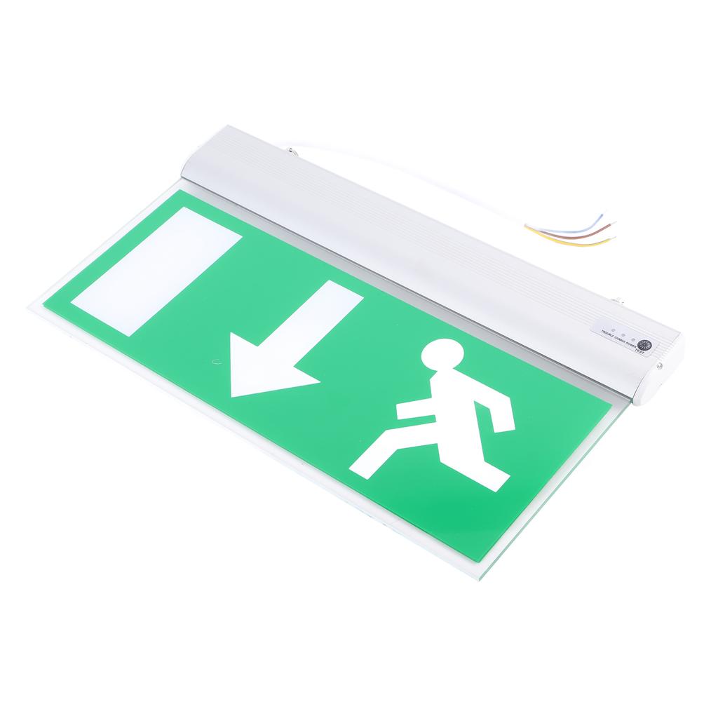 Acrylic LED Emergency Exit Lighting Sign Safety Evacuation Indicator Light 110‑220V