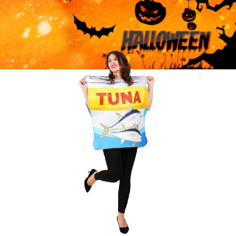 Seaside Tinned Tuna Cosplay Costume Halloween Party Stage Clothing Performance
