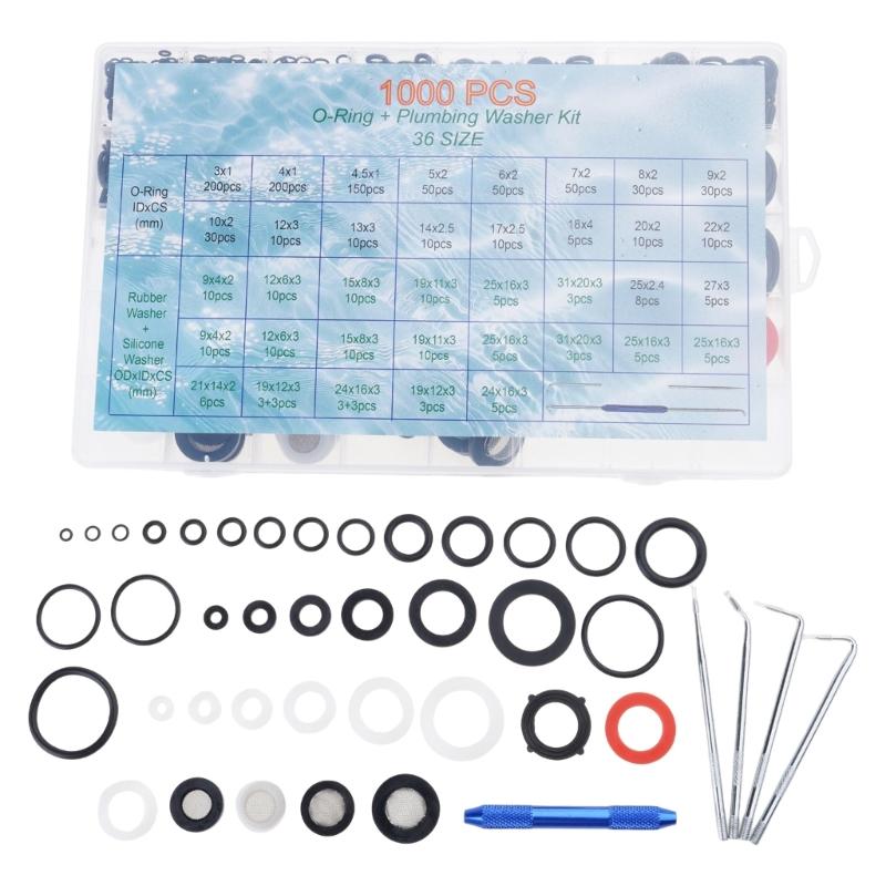 Plumbing and Faucet Washers Assortment Kits Outside Garden Faucet Splitter Gasket for Assorted Spigot Water Hose