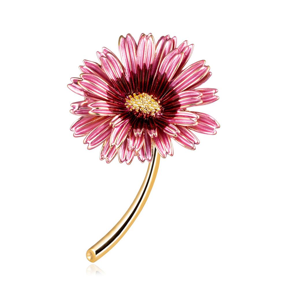 Damen Mode Süße Sonnenblume Legierung Brosche Schick Einzigartige Dekoration