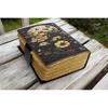 Fox vintage handmade leather journal grimoire fat journal notebook