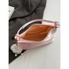 Ladies' Fashionable Simple Summer Shoulder Bag, Solid Color, With Cute Pendant, Women's Casual Daily Handbag