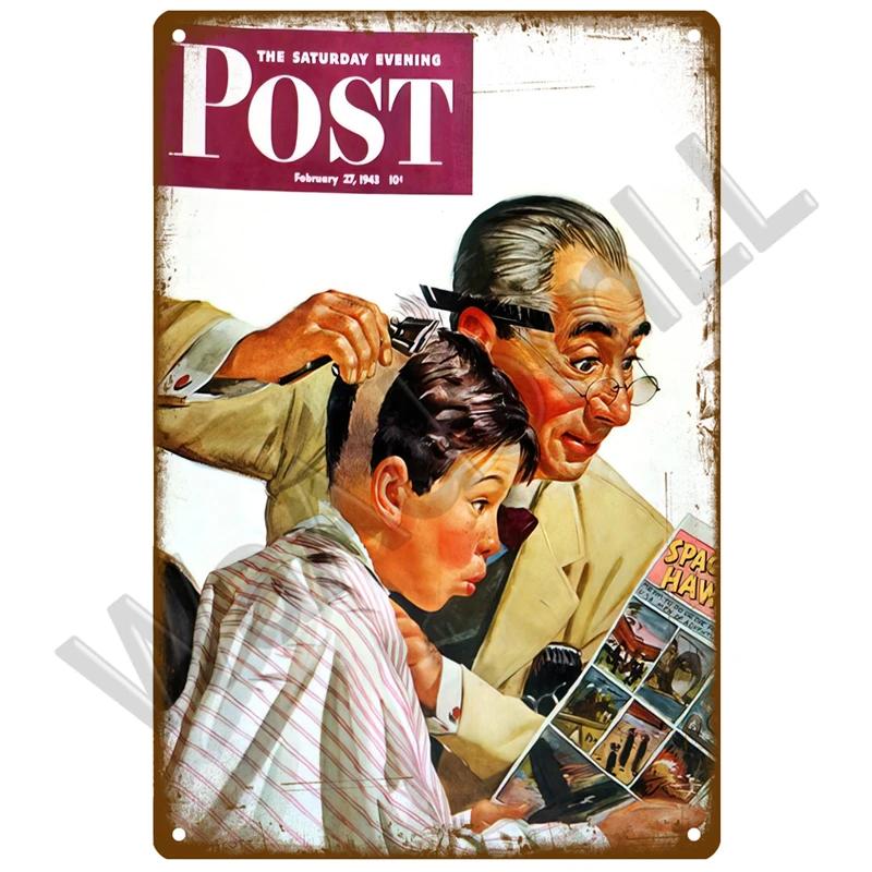 Barber Shop Retro Pub Bar Decoration Tin Sign Shabby Chic Home Decor Plaque Metal Sign Wall Poster Vintage Decor Art Vintage