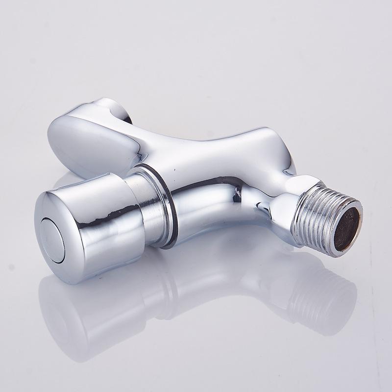 Single Cold Press Basin Faucet with Automatic Time-Delay