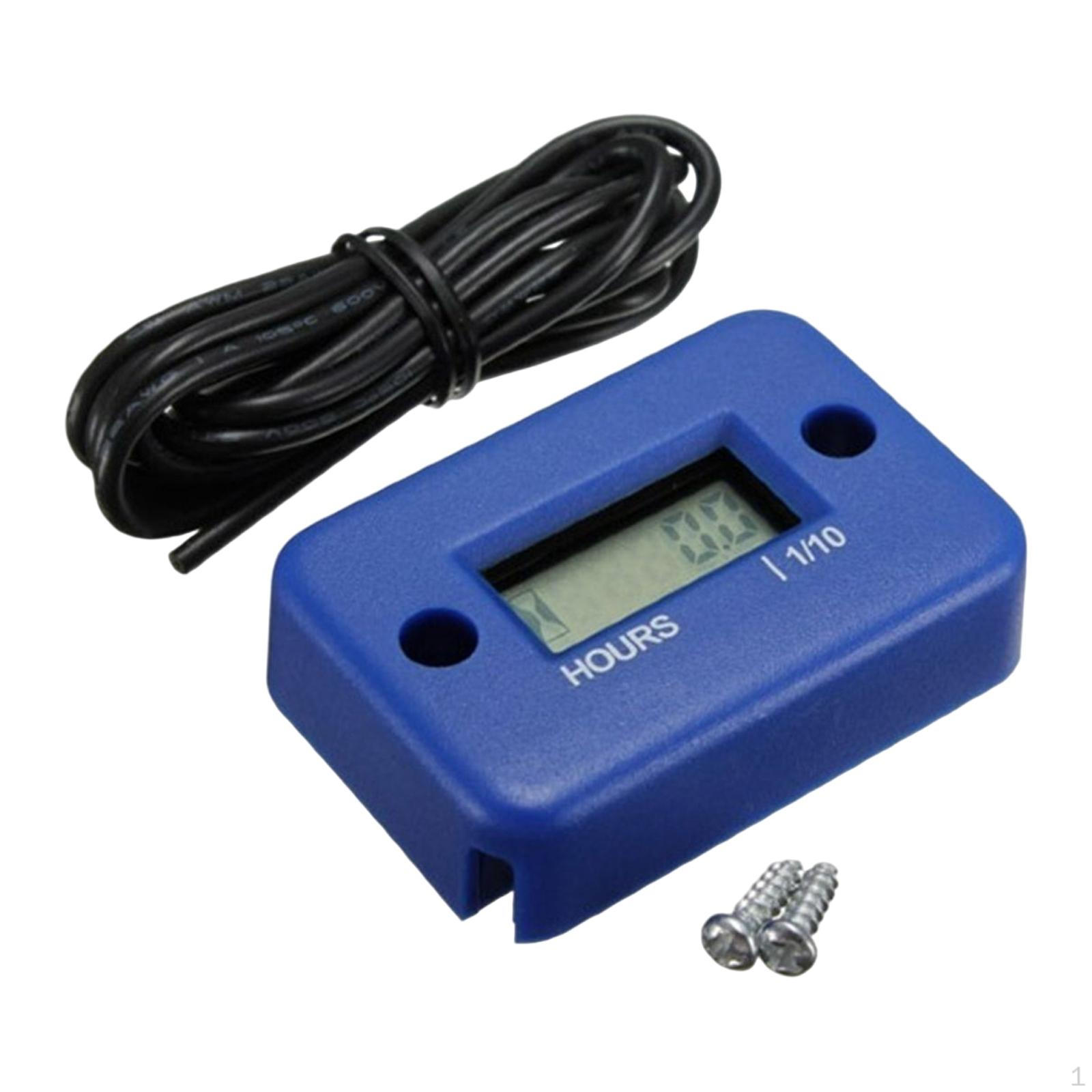 Портативный цифровой моточасы индукционный ЖК-дисплей для снегохода квадроцикла Blue