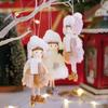Lovely Plush Doll Ornament Unique Christmas Tree Hangers Decors Plush Doll Pendant Perfect For Festival Occasion Decoration