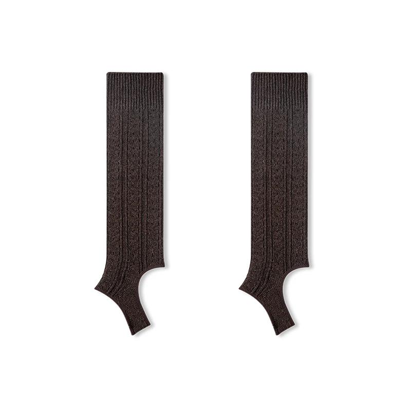 

Pressure-Free Knit Women Calf Warmers Jacquard Stirrups High Socks Leg Warm Wool Knee Sleeve Ankle Trim Boot Socks Fall Winter One Size