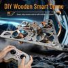 Cross-Border Remote Control Stunt Fighter Model - Wooden 4-Axis Drone Toy for Boys
