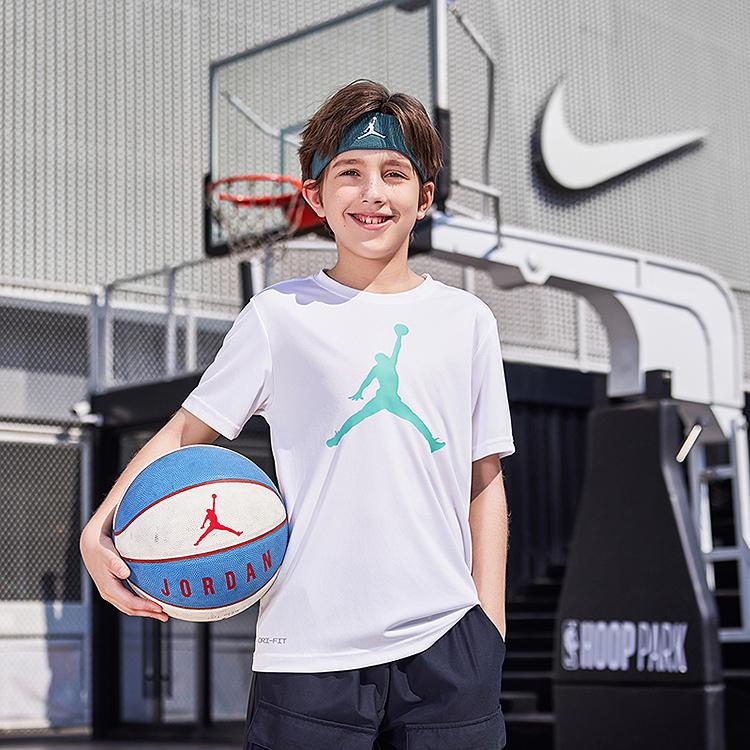 Jordan T-Shirt Trendy Versatile Short Sleeve Men Tops White Leaf-Green JD2422067