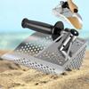 304 Beach Fast Sifting Metal Detector Scoop Stainless Steel Beach Sand Scoop Portable Treasure Hunting Scoop Metal Detecting Tool