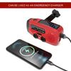 Portable Phone Charger with LED Lights Solar Hand Crank Radio USB Charged & Solar Power Multifunctional for Camping Emergency