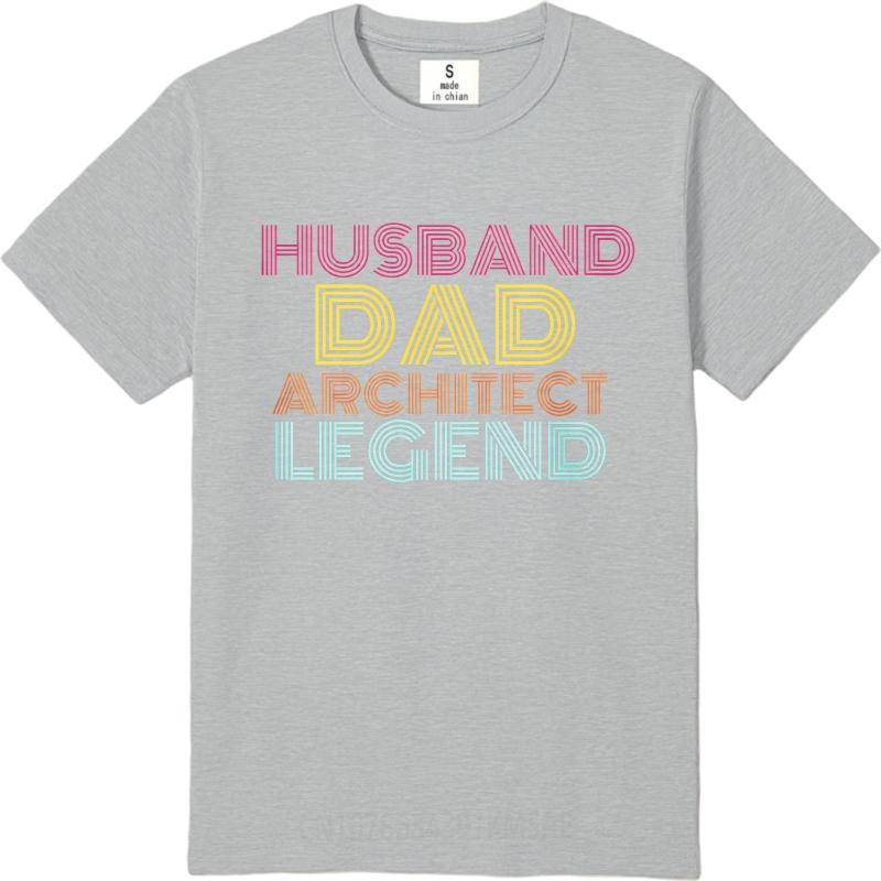 Casual Summer Unisex Tshirt Husband Dad Architect Legend Short Sleeve Adult ONeck Tops Unisex Tshirt Funny Tshirt Round Neck Tee