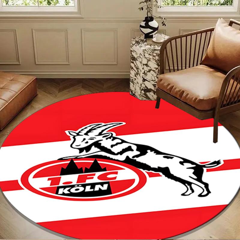 Goat Football Club Koln Round mat Home Decor, Chair rug For livingroom,Bedroom, doormat home decor Birthday Gift Christmas Gifts