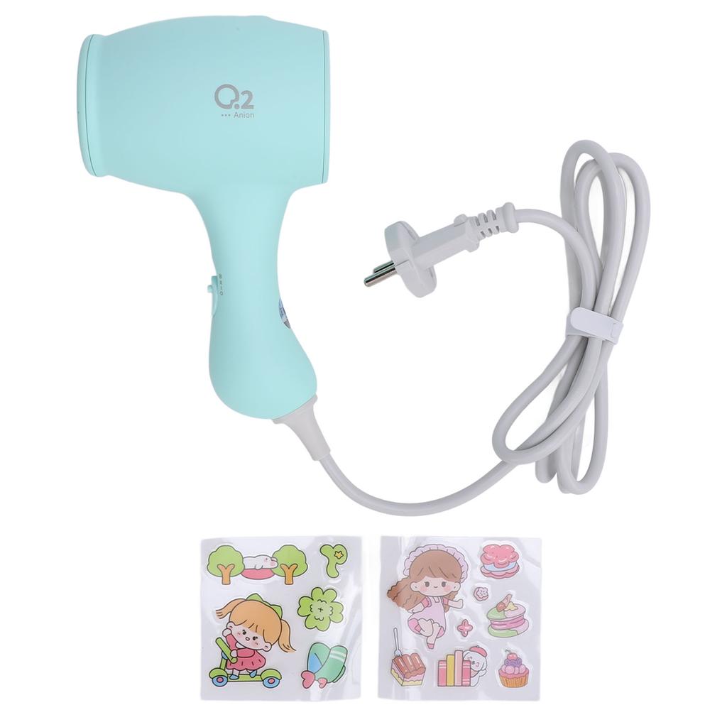 Kids Hairdryer 3 Modes 3 Speeds Constant Temperature Overheat Safety Hair Care Ionic Hair Dryer for