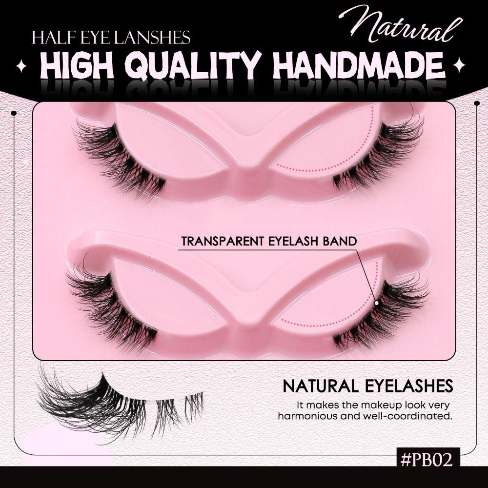 Clear Band Cat Eye False Eyelashes Natural Long 3D Faux Mink Lash Eye Makeup Tools