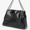 Trendy women's bags 2025 summer new trendy women's shoulder bags silver portable oblique span bags casual versatile chain women's bags