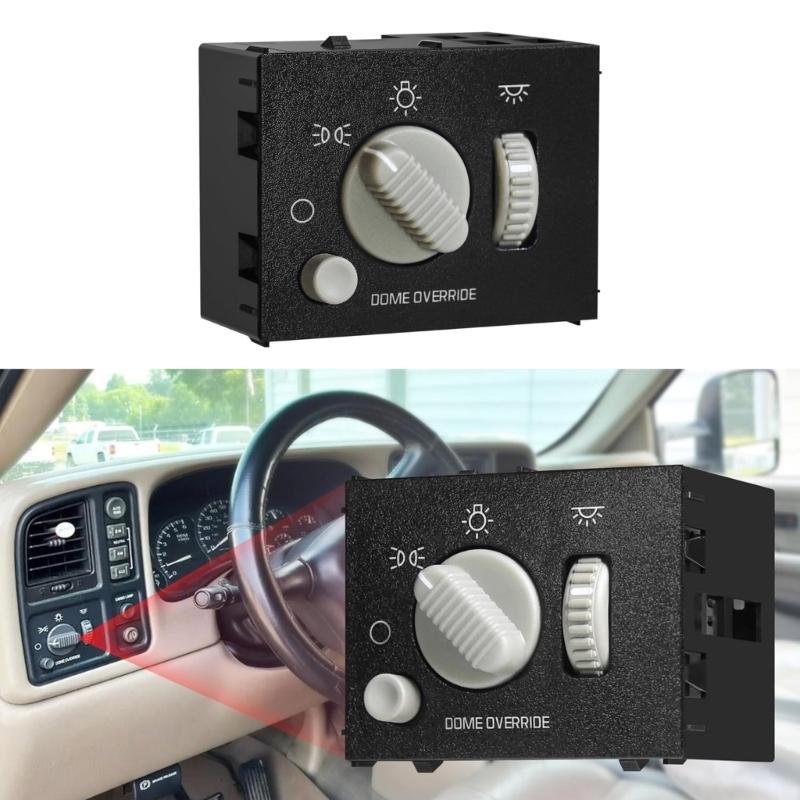 Scheinwerferschalter Instrumentenbrett Dimmerschalter für 1500 2500 3500 Autozubehör 15738843 15755595 SW215