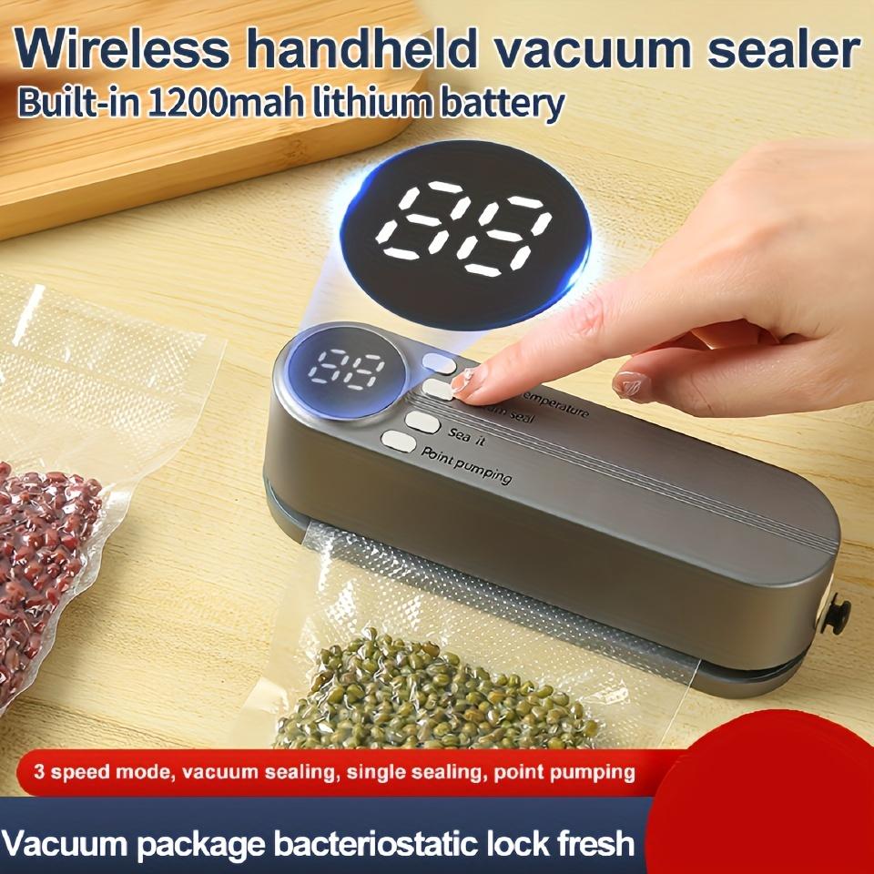 Kitchen Electric Vacuum Sealer Household Vacuum Food Sealer buillt in Cutter Food Vacuum Packaging Machine