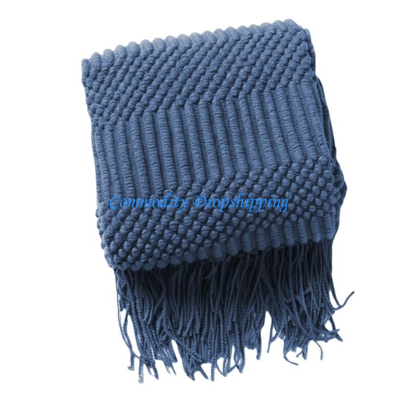 Y5JC Бохо Пледы с текстурой Крупная сетка Пледы Винтажные Роскошные Пледы