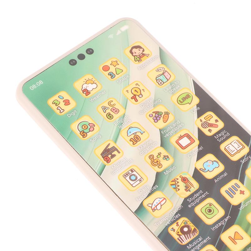 1 Satz Lernvokal Englisch Handy Vokal Requisite Modell Baby Simulation Handy Spielzeug Bildschirm Musik Frühe Lernspielzeuge