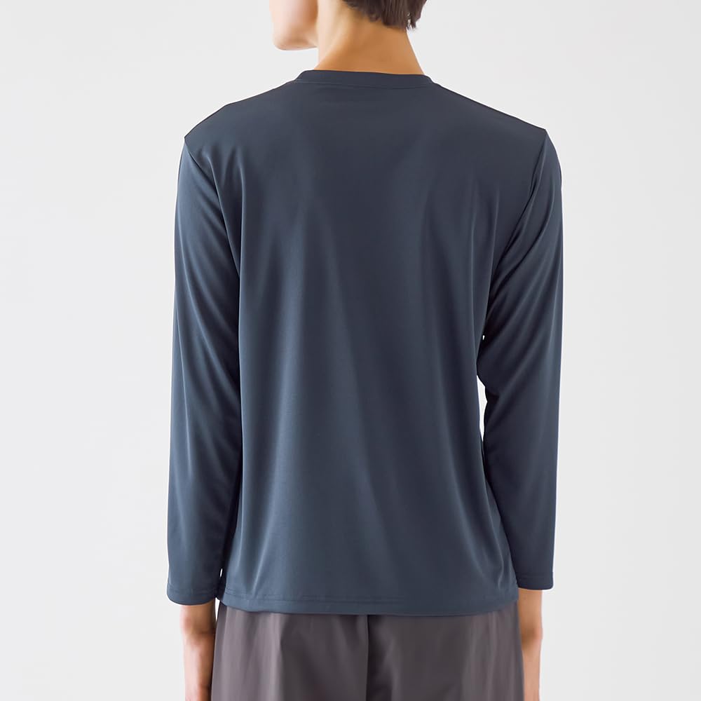 Adidas AP905R Long Sleeve Shirt Long Sleeve Crew Neck Logo [Wild Silhouette] Sweat-Wicking Quick-Drying One-Point