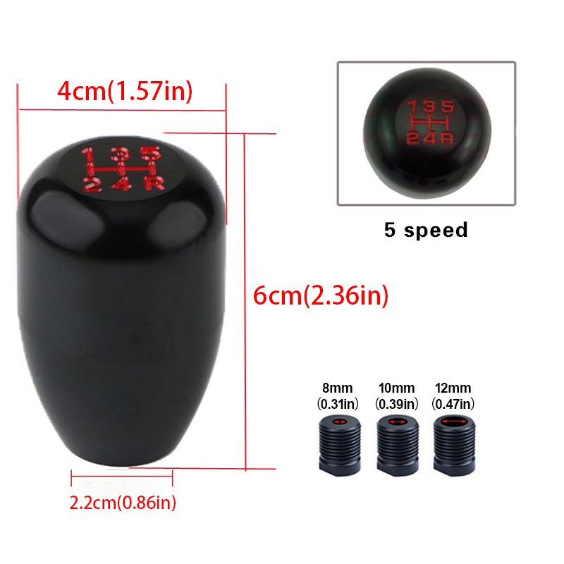 1Pcs 5 Speed Universal Car Gear Shift Knob For Manual Transmission Automatic Gear Level Shifter Gear Knob Auto Accessories