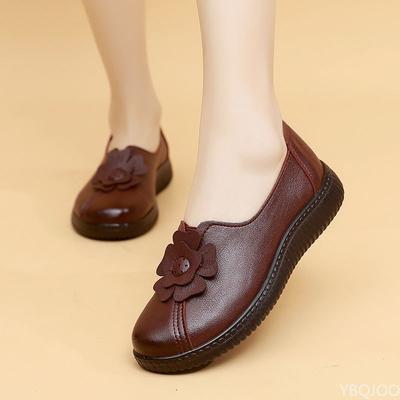 2024 Retro Loafers Women Flats Spring Slip On Shoes Woman Spring Autumn Shallow Soft Mom Casual Shoes Black