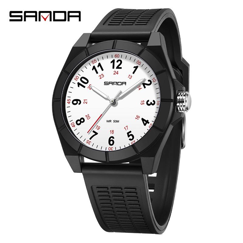 Sanda Student Exam Quartz Watch - Simple, Fashionable, Casual, Versatile Wristwatch