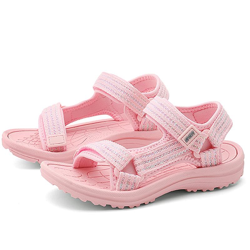 

Летние женские модные легкие уличные повседневные трендовые разноцветные сандалии пляжная обувь шлепанцы 30 розовый