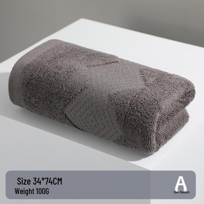 100% A-Grade Antibacterial Cotton Bath Towel - Thick, Soft, Absorbent, Quick-Drying, Adult Size Washcloth