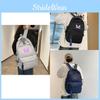 Fashionable Reflective Letter Student Backpack For High School College With Large Capacity