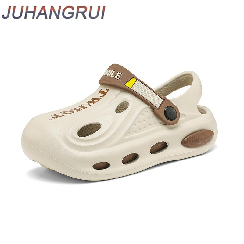 

Повседневные клоги для детей Летние сандалии Детские Мягкие Дышащие Пляжные туфли Модные Садовые туфли Мальчики Девочки Уличные Спортивные сандалии 28 хаки