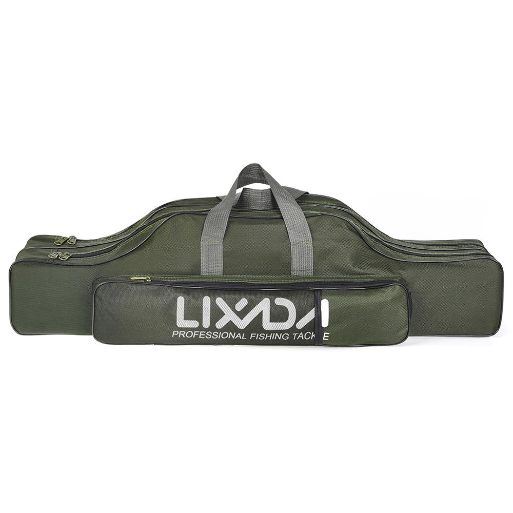 

Fishing Bag Portable Folding Fishing Rod Reel Bag Fishing Pole Gear Tackle Tool Carry Case Travel Bag Storage Bag Organizer