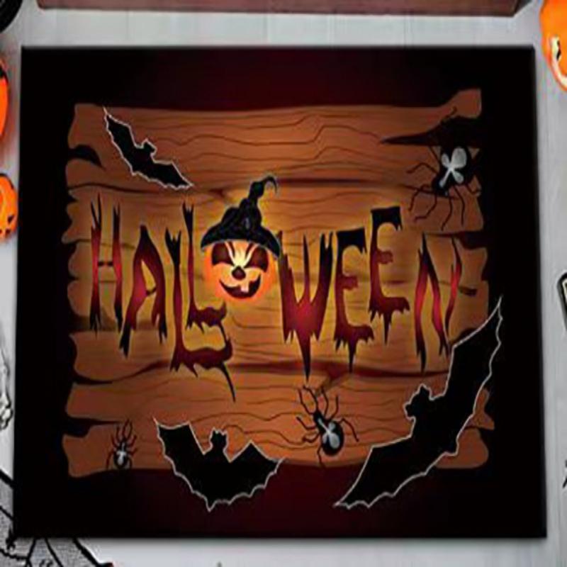 Halloween Cartoon Pumpkin Door Mat Carpet Kitchen Bedroom Living Room Home Rugs 60/80/90cm