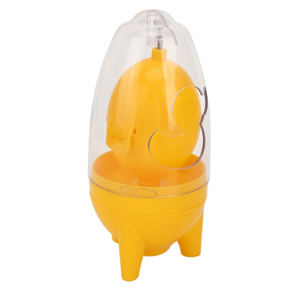 Egg Scrambler Manual Puller Portable Egg Yolk White Mixer with Silicone Pad for Golden Egg Making Yellow