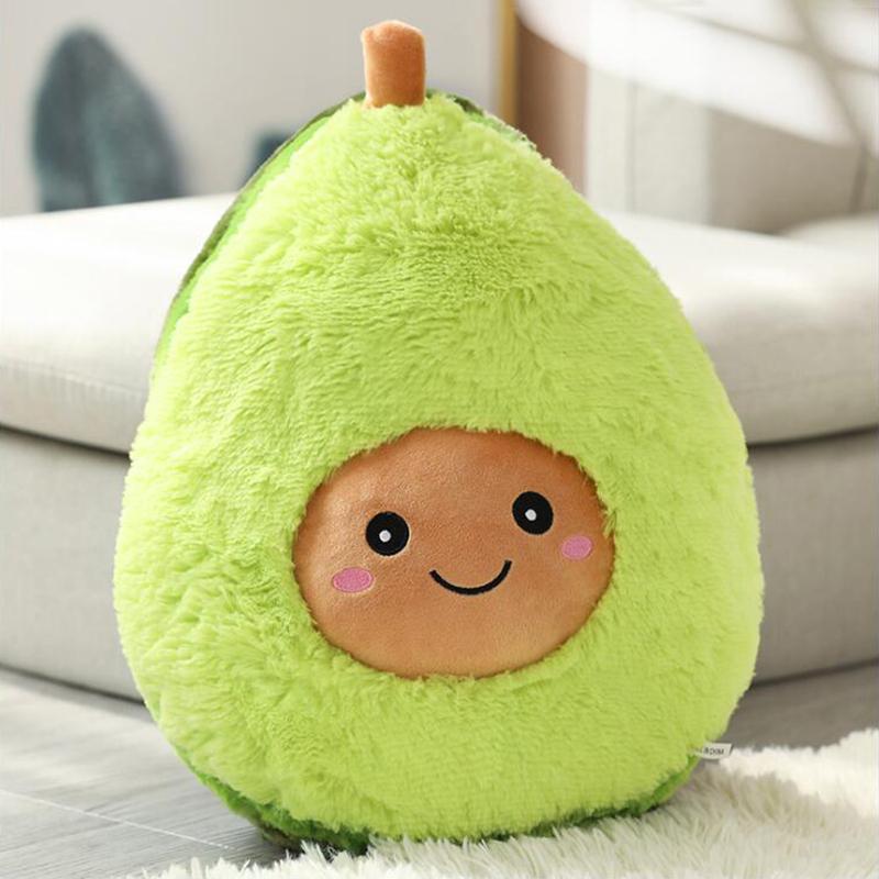 

Smiling Avocado Stuffed Plush Playthings Filled Dolls Gentle Sofa Plants Cushion Cartoon Fruit Pillow Gentle Cushion Pillow Children Gifts 20cm