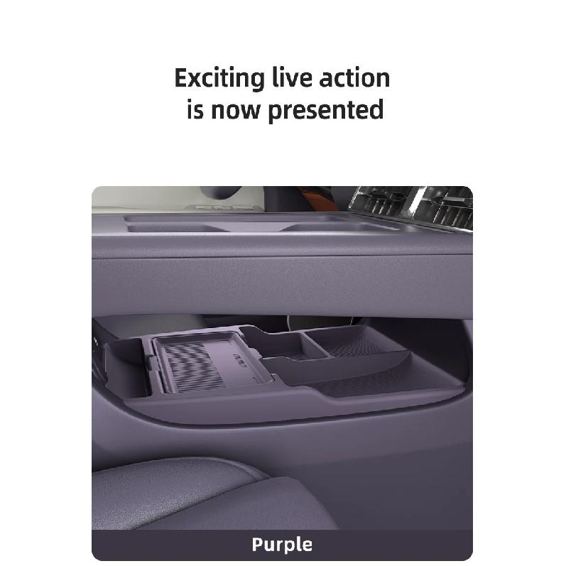 For LEAPMOTOR B01 2025 2026 Storage Box Center Armrest Hidden Box Cup Holder Organizer Interior Accessories